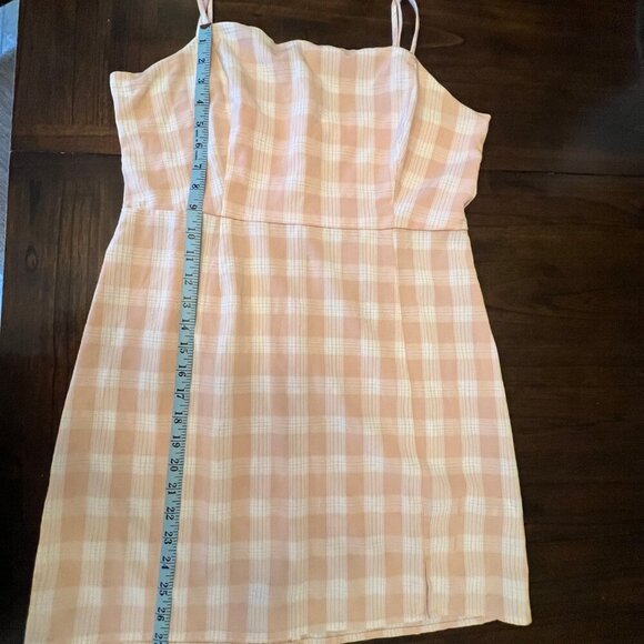 Women's BP Nordstrom, Peach/Salmon & White mini Sundress,Size Large - Picture 10 of 10